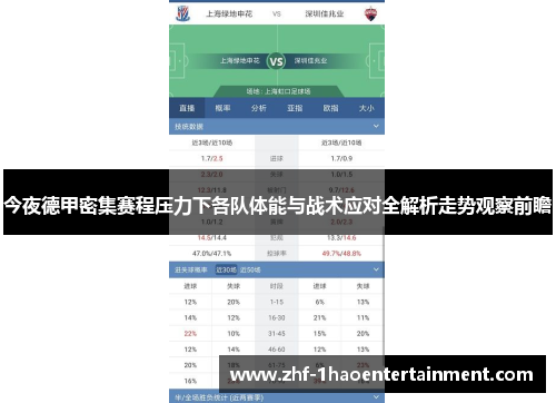 今夜德甲密集赛程压力下各队体能与战术应对全解析走势观察前瞻
